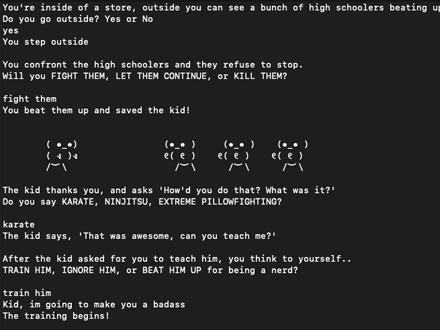 Text Based Game Preview